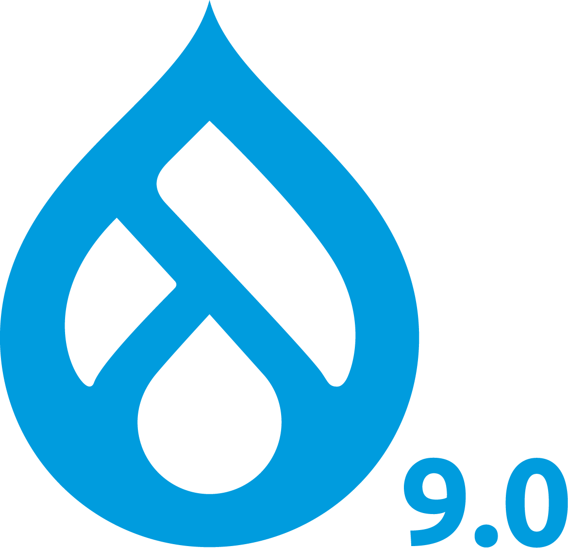 Drupal 9 release logotype